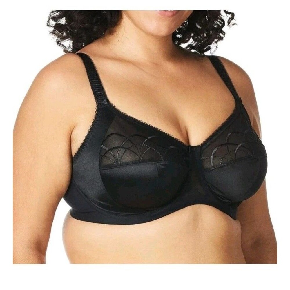 Elomi Cate Full Coverage Bra, Black, EL4030, Size 42M